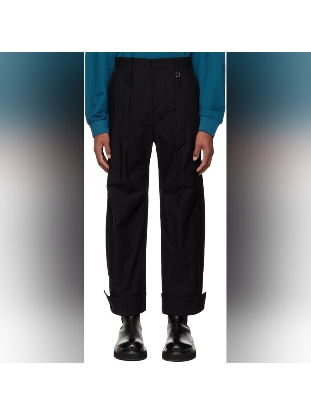 Wooyoungmi Black Wide Trousers size L(48) BNWT